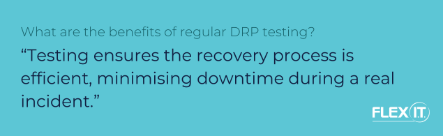 What are the benefits of regular DRP testing Quote